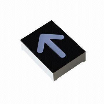Direction Indicator Display with Black Diffused Face Color and Super Bright Red Source Color
