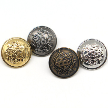 Custom Vintage Design: High-Quality Custom Logo Brass Metal Buttons for Garment Accessories