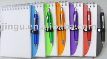 PP notebook with pen