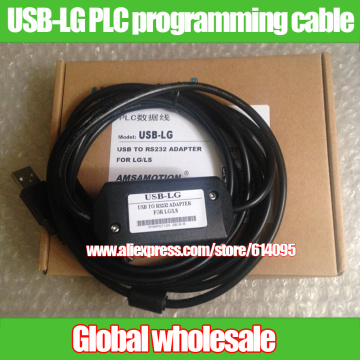 1pcs USB-LG PLC programming cable for LG / USB TO RS232 ADAPTER FOR LG support WIN7 USB-LS Electronic Data Systems