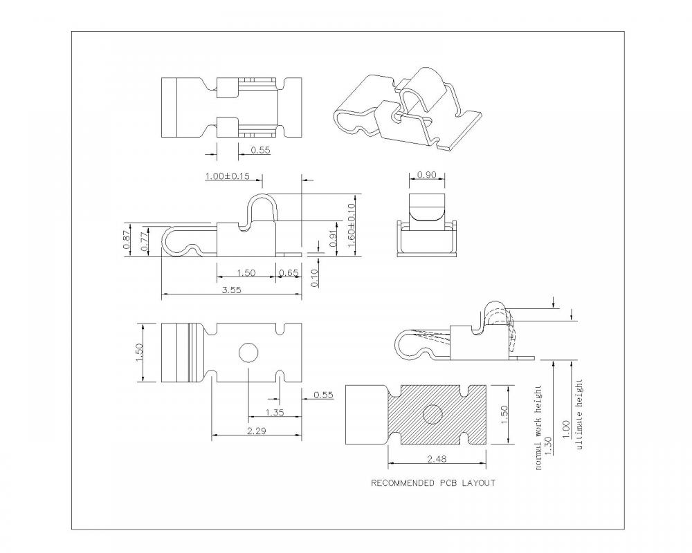 SF-035-XX-04 스프링 손가락 L 3.5mm