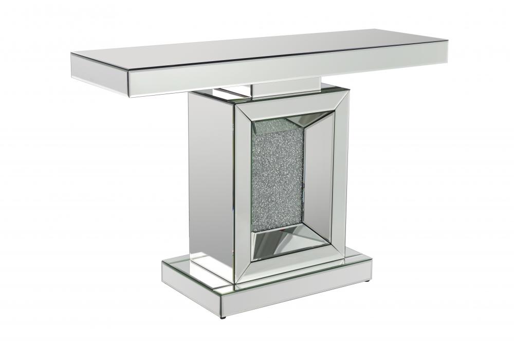 Mirorement Crystal Console Glass Silver