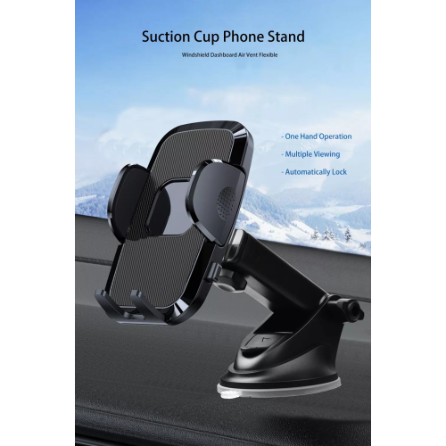 Copa de succión de rotación de 360 ​​° soporte para teléfono para coche