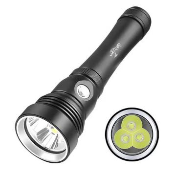 Warsun 10000mAh IP68 LED Flashlight: Durable, High Brightness Torch Lamp with Magnetic Switch