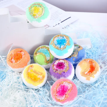 Himalayan Bath Salt Balls: OEM Manufacturer of Natural Luxury Crystal Geode Bath Bombs