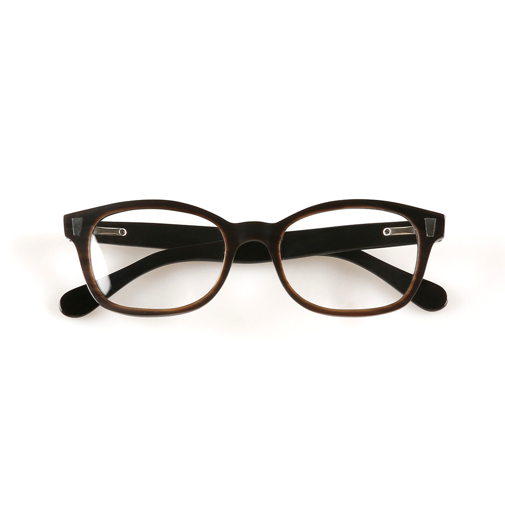 Large Buffalo Horn Eyeglasses Frame