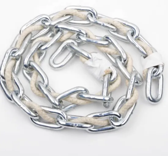 Elevator balance compensation chain with rope