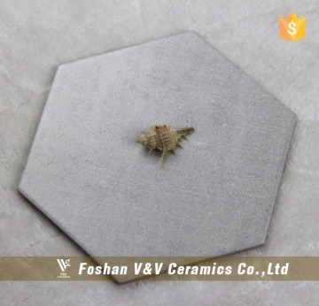 Natural Full Body Gray Wear-resistant Hexagon Floor Tile