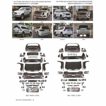 Prado 120 2006 Prado 150 actualizado al kit de carrocería LC300 para accesorios 4x4