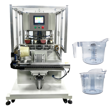 Semi-Automatic 4 Color Cup Rotary Measuring Cup Printing Machine