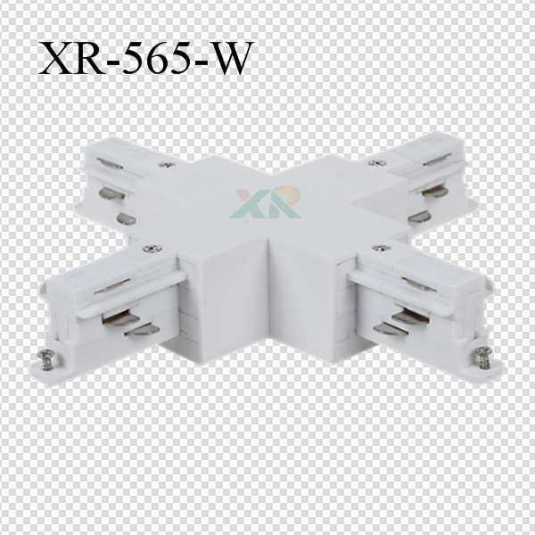 3 Circuit Track + connector in white