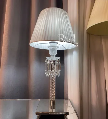 Luxury Baccarat Crystal Hotel Bedside Home Decor Desk Table Lamps