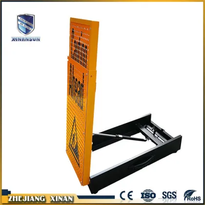 Portable telescopic drunk driving car warning signs board