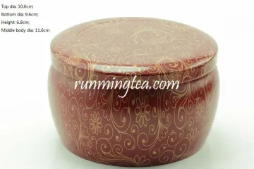 Hot sale tea container with stainless steel lid , tea container