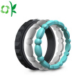 Latest Design Colorful Bead Unique Silicone Finger Ring