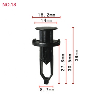 Hot Sale 9mm Auto Car Accessories Plastic Fastener Clip for Toyota Corolla & Camry Front Bumper