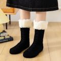 Mens Knitted Sherpa Lounge Slipper Socks