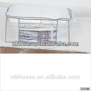 plastic cube vacuum storage bag for bedding
