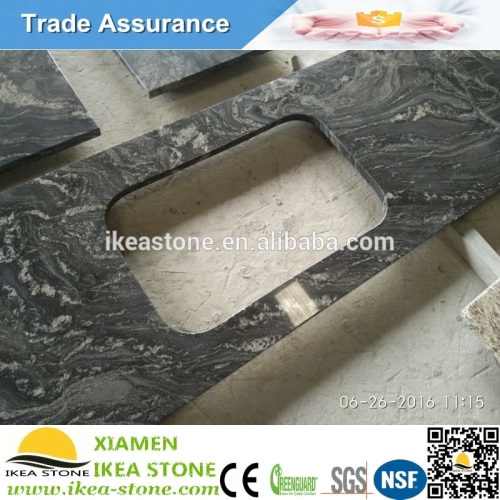Ganges Black Granite Kitchen Countertop For Sale, High Quality Ganges