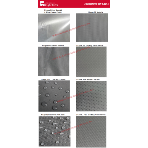 Cubierta de coche de PE y algodón