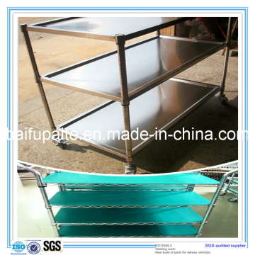 Wholesale Stainless Steel Mute Trolley Wheelbarrow