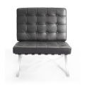 Stainless Steel Frame Microfiber Leather Soft Lounge Chair
