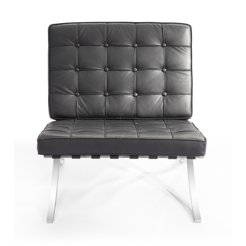 Stainless Steel Frame Microfiber Leather Soft Lounge Chair