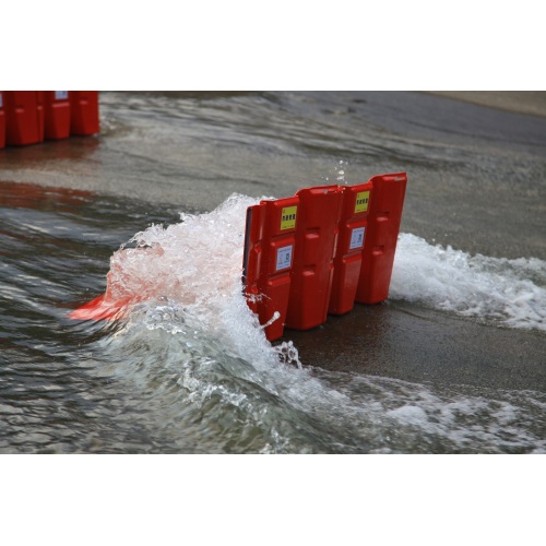 Freestanding flood barrier boxwall 75cm height for tunnel