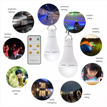 Factory Supply 7W 9W Portable Small LED Light 6V Warm White Solar LED Bulb with Radar Sensor