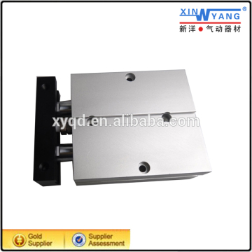 TN Series aluminum alloy double rod Pneumatic Cylinder/double piston cylinder