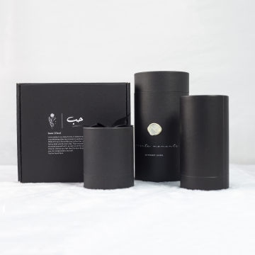 Eco-friendly Cardboard Round Candle Storage Packing Tube