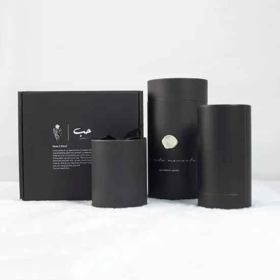 Eco-friendly Cardboard Round Candle Storage Packing Tube