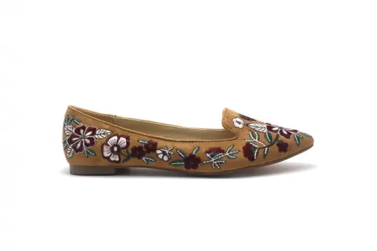 Beautiful Embroidery Ladies Flats
