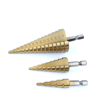 Metric titanium HSS Straight Flute Step Drill Bit