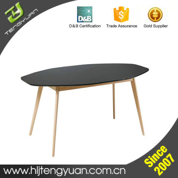 Luxury New Style Light Grey US White Oak MDF Imported Dining Table