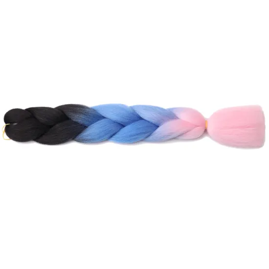 Wholesaler 24INCH Asymmetrical Gradient Jumbo Colors Braiding Extension