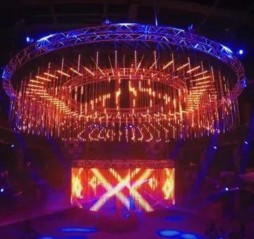 LED 360 Meteor Tube Decoration Lighting for Various Scenes