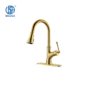 Stainless Steel Faucet Golden Finish Modern Design