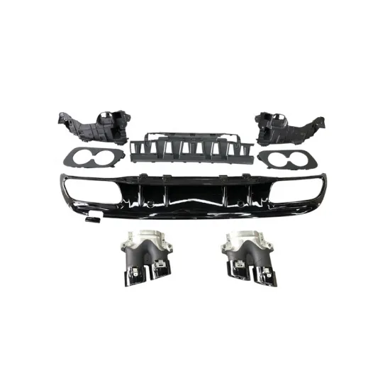 2019 Mercedes-Benz C Class W205 Refitted C43 AMG Diffuser and Exhaust Tips (4 Doors)