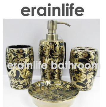 erainlife Elegance Style ERCE-0292 Beautiful Colorful Round Ceramic Bathroom Set