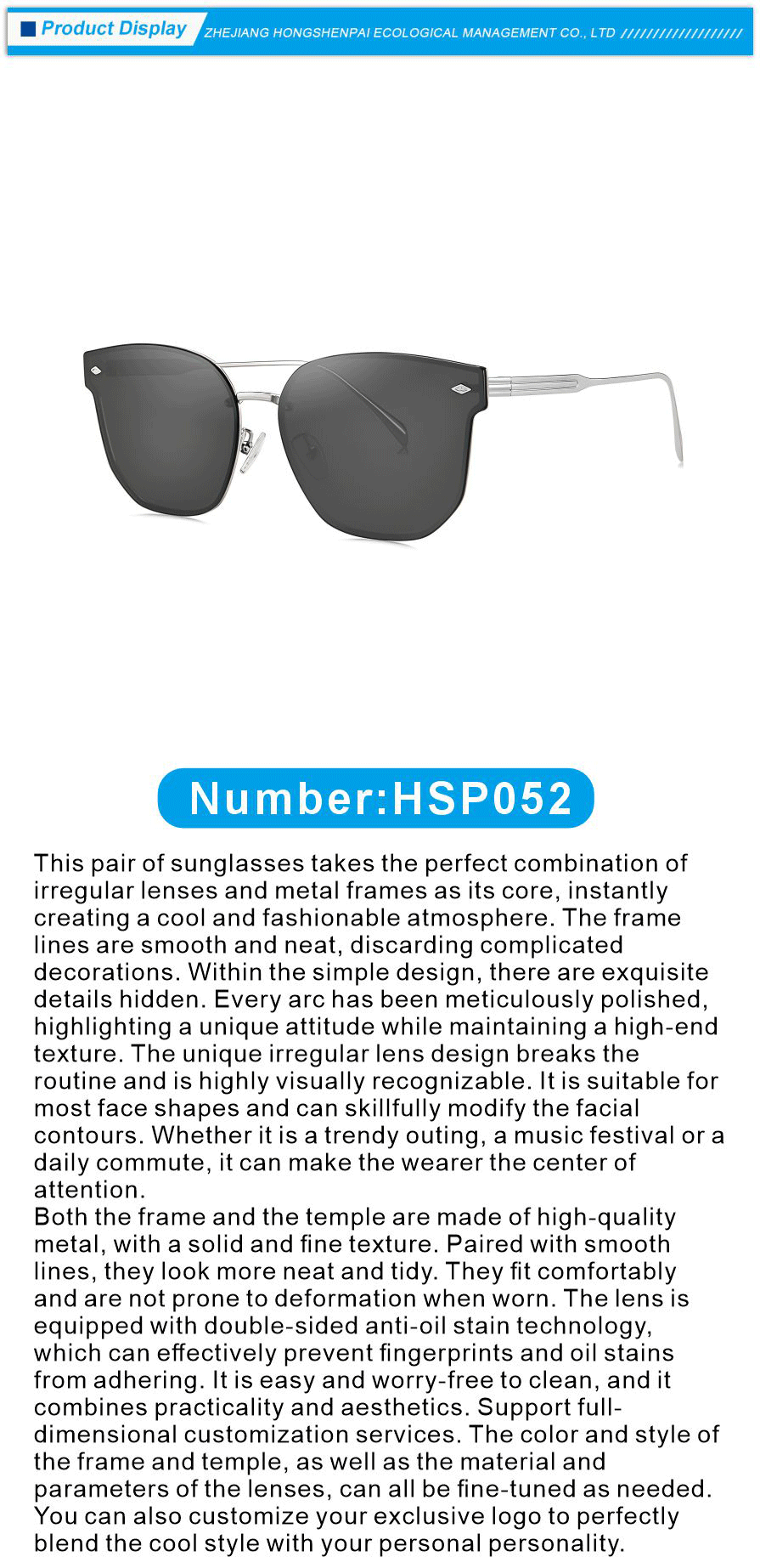 Silver Metal Sunglasses