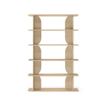 Wood Floor-Standing Bookshelf 3-Tier Storage Shelf
