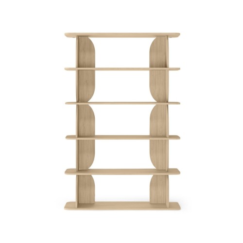 Wood Floor-Standing Bookshelf 3-Tier Storage Shelf
