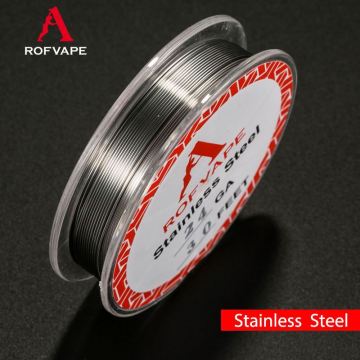 Rofvape DIY Wire Rda Building Wires Pure Vapor Maker Staple Staggered Fused Clapton Prebuild Roll Coil