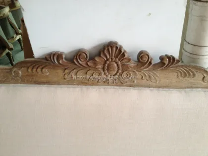 Wood Carved Hotel Room Furniture Headboard