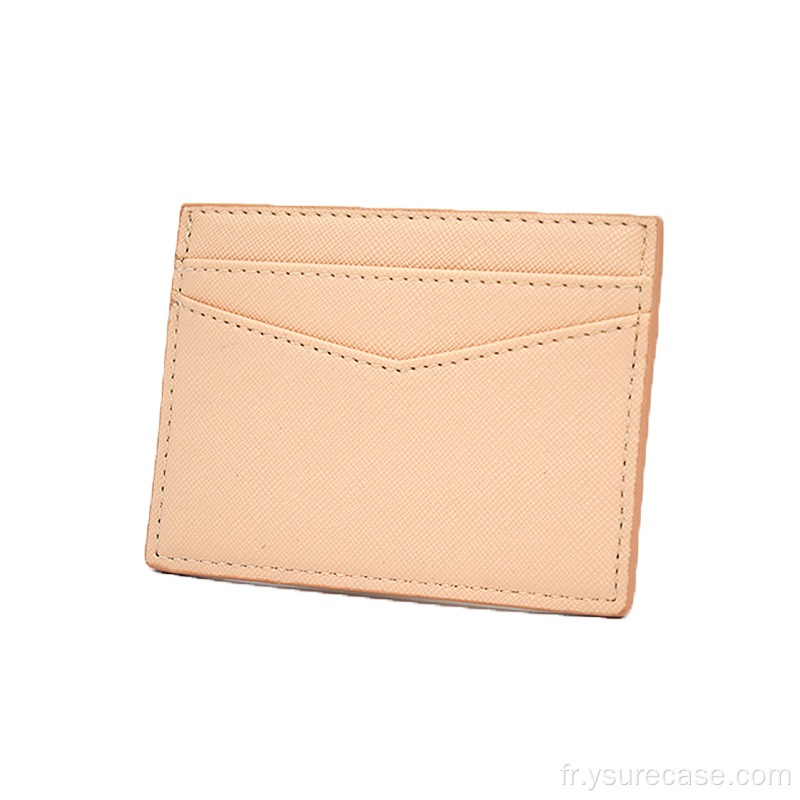 YSURE Porte-cartes en cuir personnalisé Credit Unisexe