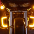 مصباح مزخرف دراجة نارية ثلاثة في إشارة بدوره واحد
