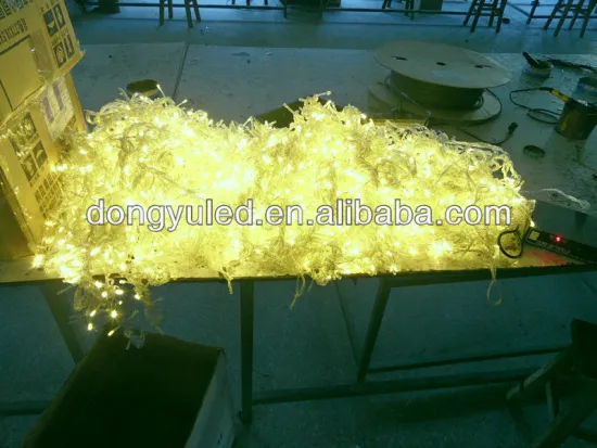 LED waterfall light , string light , curtain light with warm white