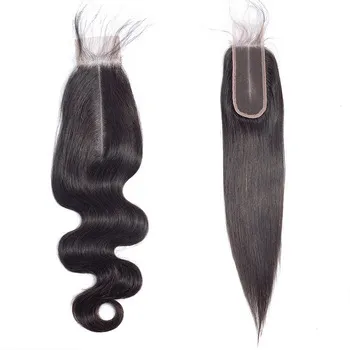 Cheap Customized 2*6  13 * 4  4*4 Lace Frontal Human Hair Lace Closure 130 Density
