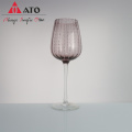 Kitchen Colored Customized Wine Glass with White Dot